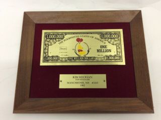 Vintage Sears Poohnited States Of America Winnie The Pooh Million Dollar Plaque
