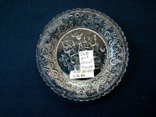 Antique Flint Glass Cup Plate Lee Rose 268 - X - 1,  53 - Scallop Variant; Eapg,  Lacy