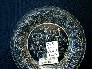 Antique Flint Glass Cup Plate Lee Rose 268 - X - 1,  53 - Scallop Variant; EAPG,  Lacy 2