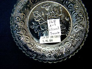 Antique Flint Glass Cup Plate Lee Rose 268 - X - 1,  53 - Scallop Variant; EAPG,  Lacy 3