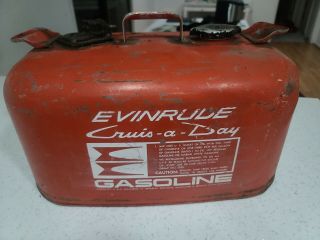 Vintage Evinrude Cruis A Day 6 Gallon Outboard Pressure Gas Tank