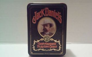 Vintage 1972 Jack Daniels No 7 Playing Cards In Hudson - Scott & Sons Tin 2 Deck