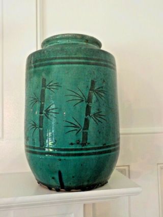 Antique Japanese? Awaji? Large Pottery Vase 2
