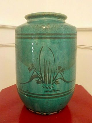 Antique Japanese? Awaji? Large Pottery Vase 3