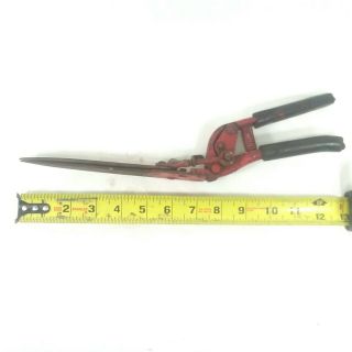 Hand Grass Trimmer 13 " Shears Lawn Clippers Vintage Hand Tool Garden Hedge Shrub