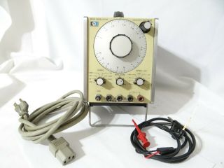 204d Oscillator Hp Hewlett Packard Electric Test Equip.  W/ Power Cord -