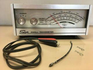 Vintage Sun Dwell Tachometer Model 7601 4,  6,  8 Cylinder