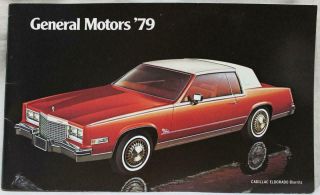 1979 General Motors Automobile Passenger Cars Advertising Brochure Vintage