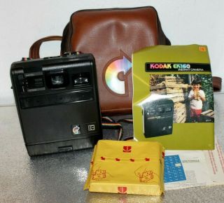 Vintage Kodak Ek160 Instant Film Camera With Film,  Camera Bag And Instructions.