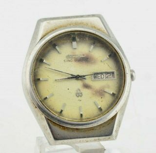 J847 Vintage Seiko King Quartz Analog Watch 5856 - 8020 Jdm Japan 130.  3