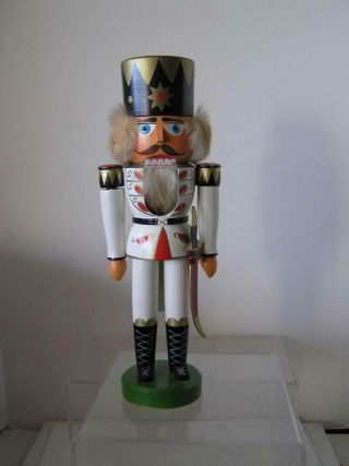 Vintage German Wooden Nutcracker Soldier From The Nutcracker Suite 13 " Tall