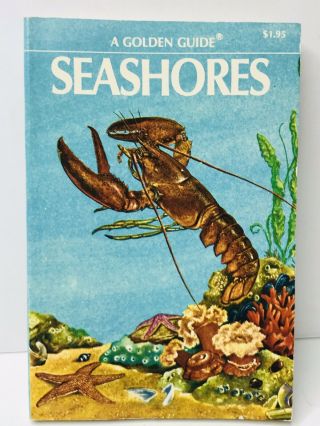 Vintage " Seashores " Paperback 1955 A Golden Nature Guide Seashells Ocean Book