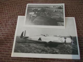 2x Photo Iraq Air Force Breda Ba.  65 118 " Crashed ",  Messerschmitt Me.  109