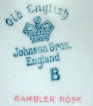 JOHNSON BROTHERS England china RAMBLER ROSE pattern Dinner Plate @ 10 