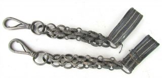 Antique 19th Century Masonic Uniform Belt Sword Chain Hangers