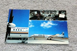 Sata Air Acores Bae Atp Airline Issue Postcard