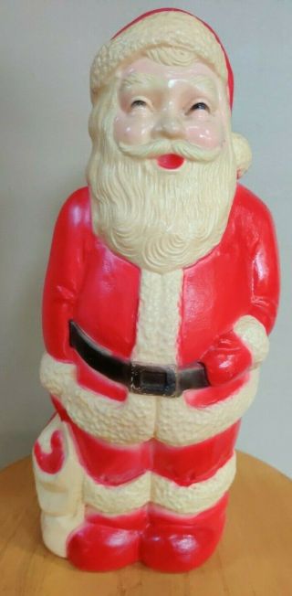 Vintage Plastic Santa Claus - Blow Mold - Union Products Inc.