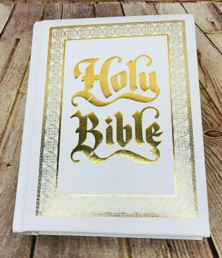 Vintage Holy Bible Old & Testaments King James Version Family Alter Edition