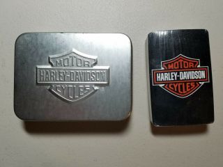 Harley Davidson Deck Of Cards In Tin
