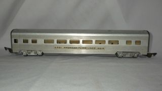 Vintage American Flyer Aluminum Metal Passenger Train Car Coach 661 (b)