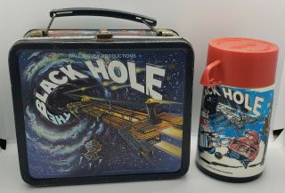 Vintage 1979 Walt Disney The Black Hole Aladdin Lunch Box W/ Thermos