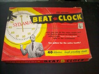 Vintage Board Game 1954 Beat The Clock