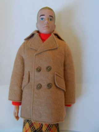 Vintage Blonde Ken Doll W/ Outfit Pats Pend Mattel Mcmlx 1960