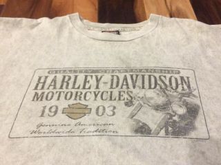 Vtg Harley - Davidson Single - Stitch Xl T - Shirt R.  K.  Stratman Made In Usa