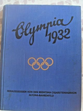 1932 Olympic Game Los Angeles Vintage German Album Book
