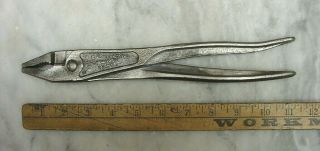 Old Tools,  Antique Kraeuter Heavy Duty U.  S.  Military Pliers,  10 - 15/16 ",  Xlint