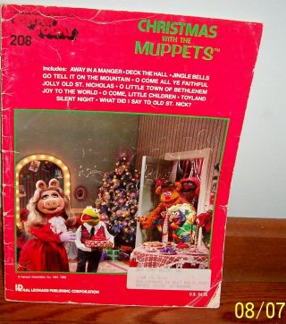 Christmas With The Muppets Music For Piano Organ & Electronic Keyboards Vintage