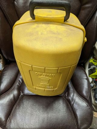 Vintage 3/79 Coleman Gold Clam Shell Carry Case Fits 220 228 275 Yellow