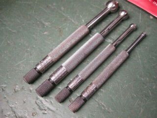 Old Vintage Machining Tools Machinist Starrett Small Hole Gauges Set