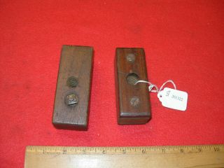2 Vintage Wood Screwbox 1/2 And 5/8 Inch And 1/2 Inch Tap