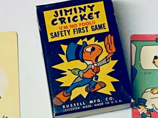 Vintage Jiminy Cricket Safety First Game Russell Co.  Disney Vol 1