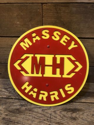 Massey Harris Tractor Sign 33 44 55 22 Pony Ferguson Antique Farm Barn Plow
