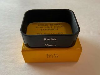 Vintage Kodak Retina 35 - 50 Lens Hood Extension For 85mm F4 Lens Germany