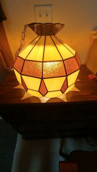 Vintage Nova Imports Lead Stained Glass Lamp - Light Shade