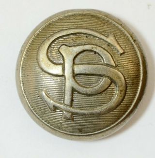 Sp Southern Pacific Railroad Uniform Button Vintage