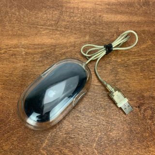 Vintage Apple Pro Optical Usb Black & Clear Mouse - M5769