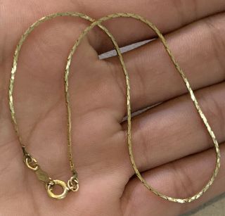 Vintage 9” Gold Filled 14k 1/20 Anklet Bracelet