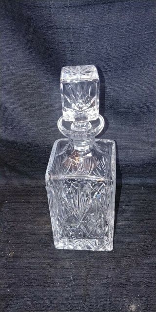 Vintage Crystal Whiskey Decanter Made By Noble Excellence Of Poland