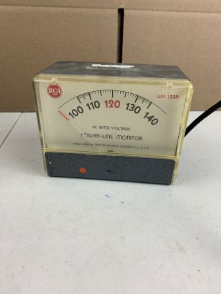 Vintage Rca Power Line Monitor Wv - 120a