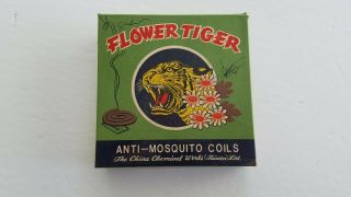 Vintage Nos Flower Tiger Mosquito Camping/outdoor/drive - In Movie Repellent Coils