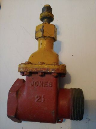 Vintage Jones Fire Man Fireman Hydrant Hose Gate Valve 2 1/2 "