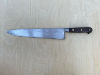 Vintage Gonon Gironde Xl Chef’s Knife,  Arcier Forgé Made En France