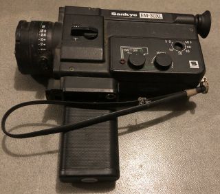 Vintage Sankyo Em - 30xl Video Movie Camera 8 Cinema Black Antique