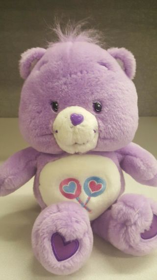 Care Bears 13 " Share Bear Purple Play Along 2002 Plush