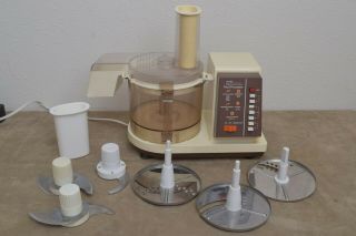 Vintage Sears Kenmore 7 Speed Counter Craft Food Processor With Attachments