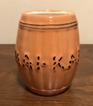 Vintage Mai Kai Tiki Mug Rum Barrel Large Ceramic
